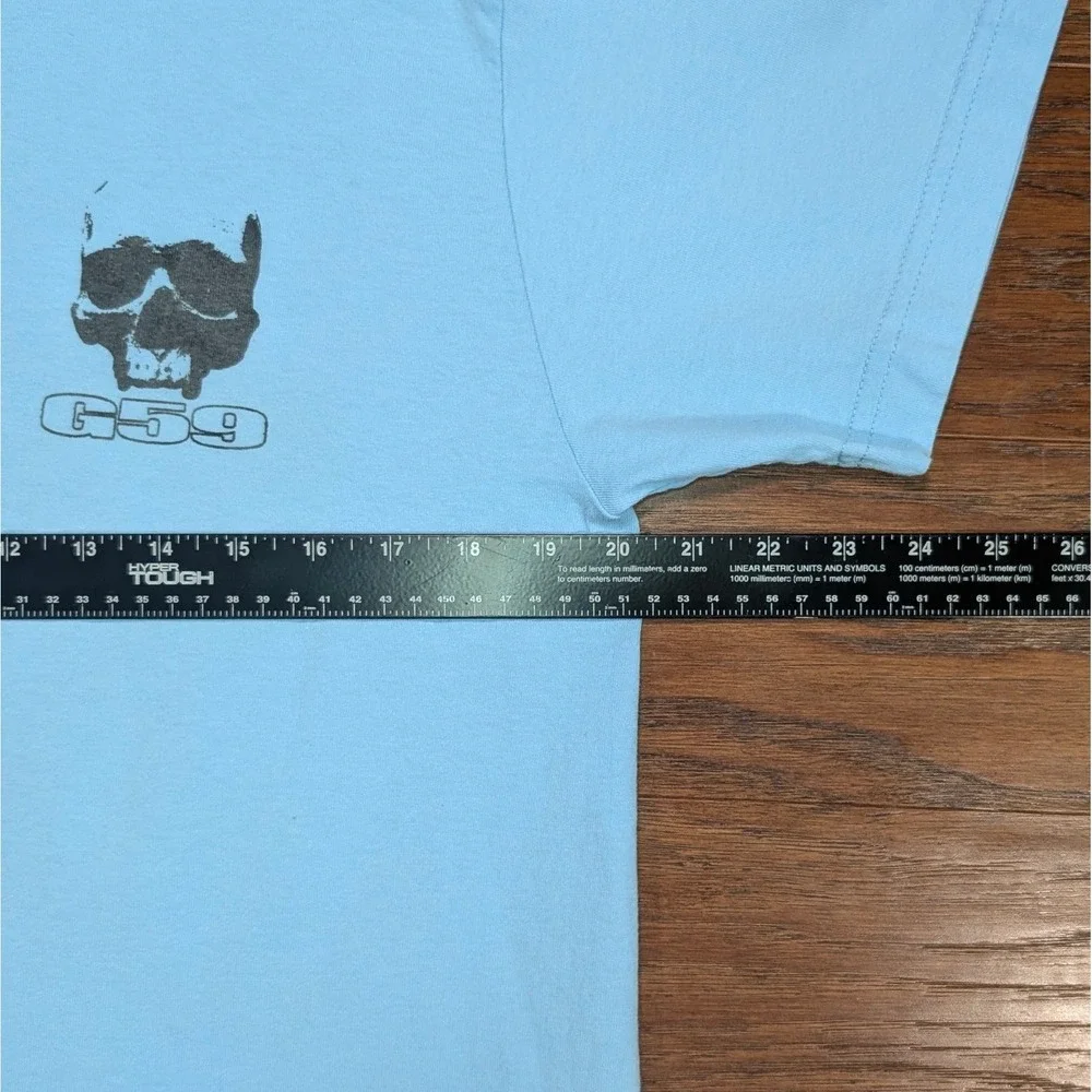 G59‎ Records Suicide Boys Greyday 2024 Skull Logo Light Blue Size Medium 20x27